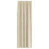 vidaXL Blackout Curtains 2 pcs Cream 140 x 245 cm Velvet