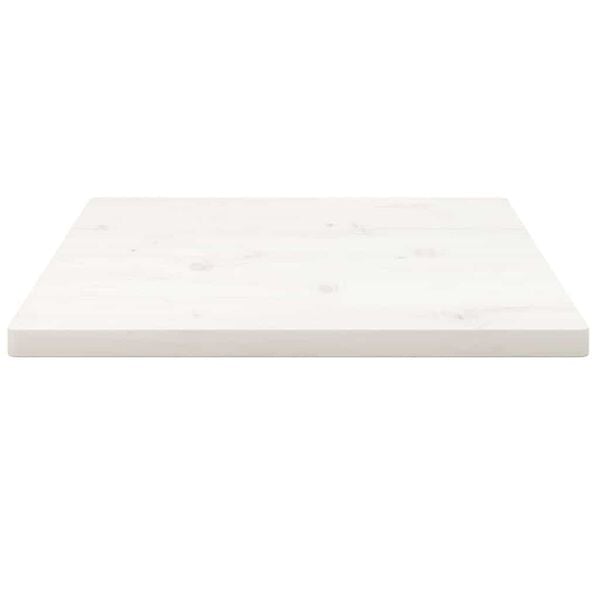 vidaXL Table Top White 40x40x2.5 cm Solid Wood Pine Square
