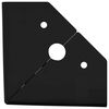 vidaXL Furniture Feet 2 pcs Black 5.5 x 5.5 x 10 cm Iron