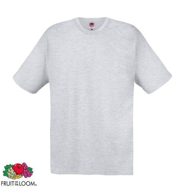 Fruit of the Loom Original T-shirt 100% Cotton Grey XXL