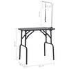 vidaXL Adjustable Dog Grooming Table with 1 Loop