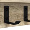 vidaXL Wall-Mounted Coat Rack Sonoma Oak 80 x 10.5 x 10.5 cm