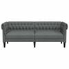 vidaXL Sofa Dark Grey 201.5 x 74.5 x 74.5 cm Polyester