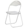 vidaXL Folding Chair 2 pcs White and Grey 48 x 43.5 x 81 cm