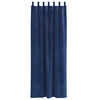 vidaXL Curtains with Curtains 2 pcs Dark blue 140 x 225 cm Velvet