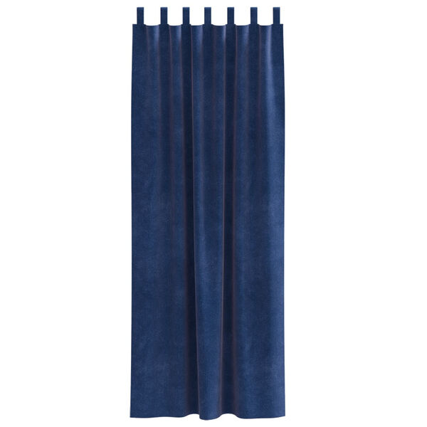 vidaXL Curtains with Curtains 2 pcs Dark blue 140 x 225 cm Velvet