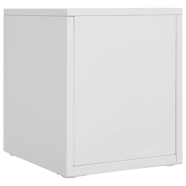 vidaXL Office Cabinet Grey 28x35x35 cm Metal