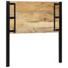 vidaXL Headboard 100 cm Solid Wood Mango and Iron