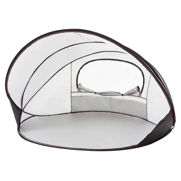DERYAN Pop-up Luxe Beach Tent XXL 155x133x95 cm Silver