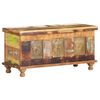 vidaXL Storage Box with Buddha Cladding 90x35x45 cm Reclaimed Wood
