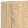 vidaXL TV Wall Cabinet with LED Lights Sonoma Oak 60x35x41 cm