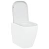 vidaXL Toilet Seat White 44.5 x 35 x 3.6 cm Duroplast