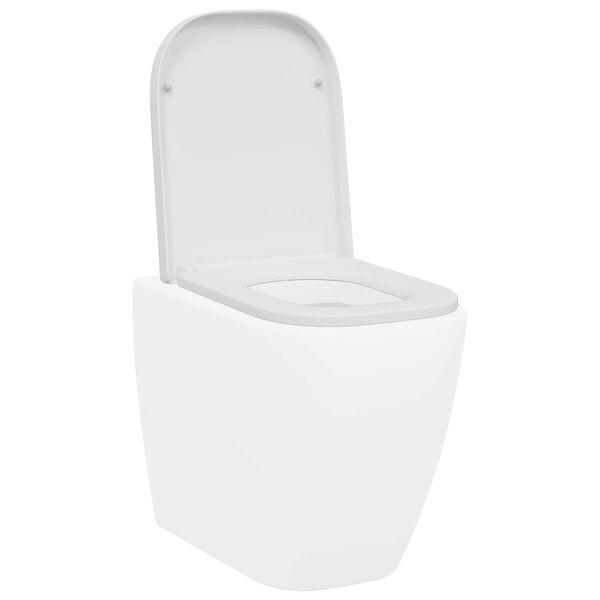 vidaXL Toilet Seat White 44.5 x 35 x 3.6 cm Duroplast