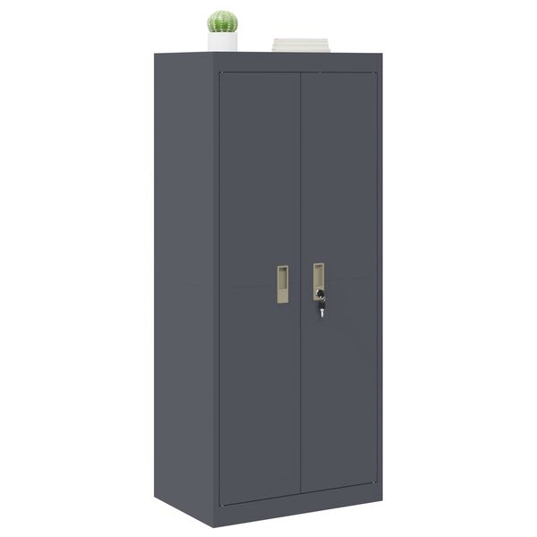 vidaXL Storage Cabinet Anthracite 60 x 40 x 140 cm Steel