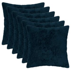vidaXL Cushion Cover 6 pcs HEERLEN Navy Blue 30 x 30 cm