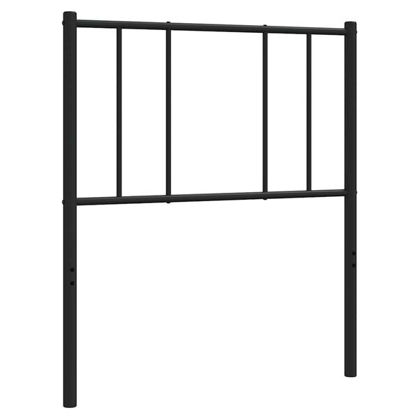 vidaXL Metal Replace Headboard Black 90 cm