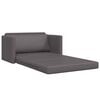 vidaXL Sofa Bed Grey 124 x 71 x 78 cm Velvet