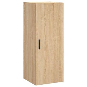 vidaXL Wall Mounted Cabinet Sonoma Oak 34,5x34x90 cm