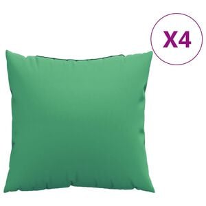 vidaXL Sofa Cushions 4 pcs Green 50x50 cm Fabric