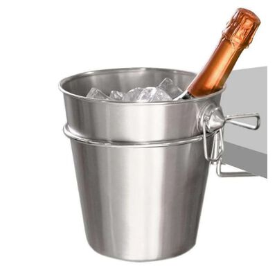 Excellent Houseware 3 Piece Champagne Chiller with Holder Stainless Steel