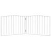 vidaXL Dog Gate Foldable 2 Panels White 160 cm Poplar Wood