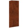 vidaXL Garden Planter 30x26x75 cm Corten Steel