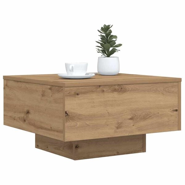 vidaXL Coffee Table Artisan Oak 55 x 55 x31 cm Engineered Wood