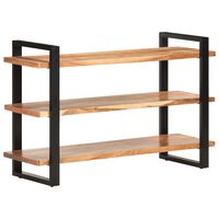 vidaXL Sideboard with 3 Shelves 120x40x75 cm Solid Acacia Wood