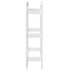 vidaXL Firewood Rack White 60x25x100 cm Solid Wood Pine