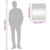 vidaXL Wall-mounted Mirror Gold 50x60 cm Rectangle