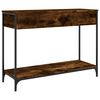 vidaXL Console Table Smoked Oak 100x34.5x75 cm Engineered Wood