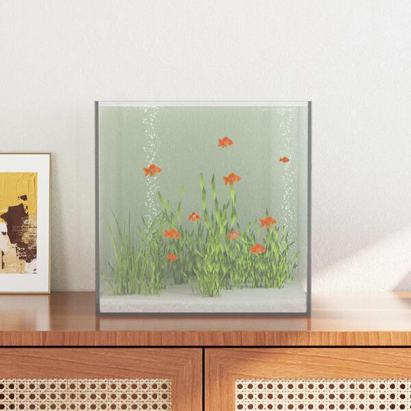 vidaXL Aquarium with Storage Transparent 30 x 30 x 30 cm Glass