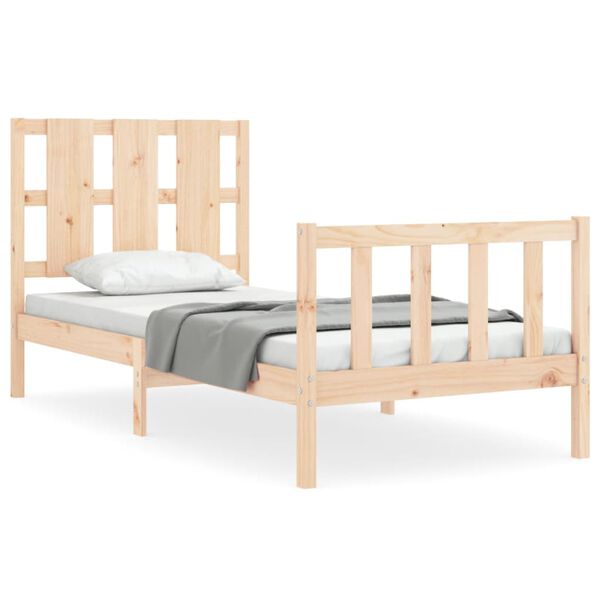 vidaXL Bed Frame without Mattress 100x200 cm Solid Wood Pine