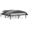 vidaXL Metal Bed Frame without Mattress Black 160x200cm