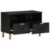 vidaXL TV Cabinet Black 70x33x46 cm Engineered Wood
