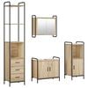 vidaXL Bathroom Cabinet Set 4 pcs Sonoma Oak 40 x 36 x 200.5 cm