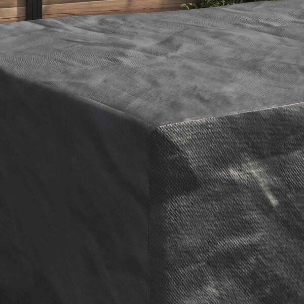 vidaXL Furniture Cover Plain Black 240 x 180 x 100 cm 210D