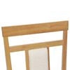 vidaXL Dining Chair 2 pcs Natural and Light Solid Rubber Wood