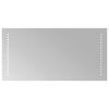 vidaXL LED Bathroom Mirror Transparent 60 x 30 cm Tempered Glass