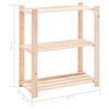 vidaXL 3-Tier Storage Rack 80x38x90 cm Solid Pinewood 150 kg