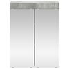 vidaXL Bathroom Mirror Cabinet TULUM Concrete Grey 60 x 16.5 x 78 cm