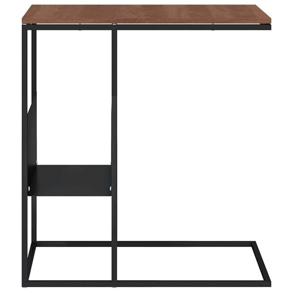 vidaXL Side Table Black 55x36x59.5 cm Engineered Wood