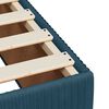 vidaXL Bed Frame without Mattress Blue 140x200 cm Velvet