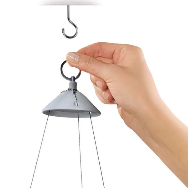 LECHUZA Hanging Planter NIDO Cottage 28 ALL-IN-ONE White