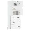 vidaXL Highboard White 69.5x34x180 cm Engineered Wood