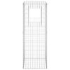 vidaXL Gabion Basket Posts 2 pcs 50x50x140 cm Iron