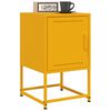 vidaXL Bedside Cabinet Mustard Yellow 36x39x60.5 cm Steel
