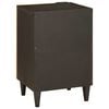 vidaXL Bathroom Cabinet with Shelf Black and Gold 38 x 33 x 58 cm
