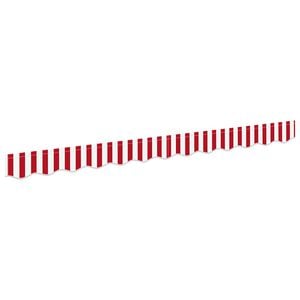 vidaXL Awning Valance Replacement Red and White 230 x 20 cm Polyester