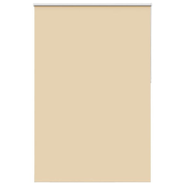 vidaXL Roller Blind Blackout Beige 165x210 cm Fabric Width 161.6 cm Polyester
